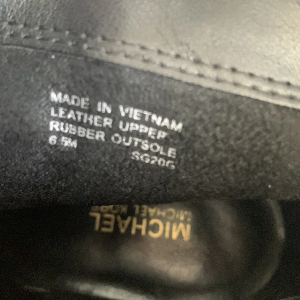 MICHAEL KORS black & brown booties size 6.5 - Picture 6 of 8